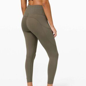 NWT Lululemon Fast and Free High-Rise Tight 25" *Ref, Sz 6, ARMY GREEN